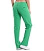 Color:White/Green - Image 2 - Rain Forest Collection Marcia Color Block Straight Leg Pants
