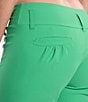 Color:White/Green - Image 6 - Rain Forest Collection Marcia Color Block Straight Leg Pants