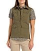 Color:Kaki Green - Image 1 - Safari Collection Amari Vest
