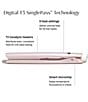 T3 SinglePass Smooth X 1#double; Professional Flat Iron with Extra-Long Plates for Straightening, Curling, and Waving, Color:Satin Blush - Image 7