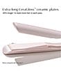 T3 SinglePass Smooth X 1#double; Professional Flat Iron with Extra-Long Plates for Straightening, Curling, and Waving, Color:Satin Blush - Image 8