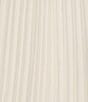 Color:Ivory - Image 3 - High Neck 3D Floral Applique Pleated Chiffon Midi Dress