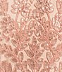 Color:Antique Pink - Image 3 - Sequin Lace Short Sleeve Sheath Dress