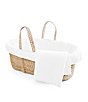 Color:White - Image 1 - Cotton Gauze Bedding Set & Moses Basket