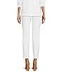 Takara High Rise Pull-On Pants, Color:White - Image 2