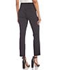 Color:Black - Image 2 - High-Rise Straight-Fit Pull-On Stretch Dress Pants