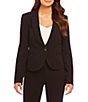 Color:Black - Image 1 - Long-Sleeve Suiting Blazer