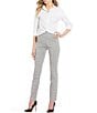 Color:Black/Grey - Image 3 - Pull On Coordinating Windowpane Suit Separates Dress Pants