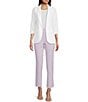 Color:New Lavender - Image 3 - Coordinating Straight Pull-On Trouser Pants