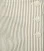 Takara Stripe Mid Rise Side Buttoned Skort, Color:Stripe - Image 3