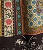 Color:Tapestry - Image 4 - Freedom V-Neck Long Bishop Sleeve Oversized Tapestry Print Shirt