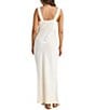 Talisman Luca Silk Jacquard V-Neck Sleeveless Lace Slip Maxi Dress - Image 5