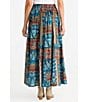 Talisman Twilight Cotton Voile Patchwork Print Maxi Skirt, Color:Sicilian Patchwork - Image 2