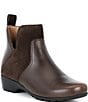 Taos Footwear Edition Leather and Suede Ankle Booties - Image 1