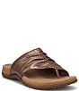 Color:Bronze - Image 1 - Gift 2 Leather Thong Sandals
