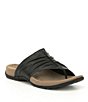 Color:Black - Image 1 - Gift 2 Leather Thong Sandals