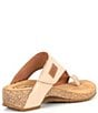 Color:Natural - Image 2 - Leather Toe Loop Thong Sandals