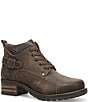 Taos Footwear Mini Crave Distressed Leather Buckle Strap Hardware Ankle Booties - Image 1