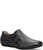 Taos Footwear Ramble Leather Bungee Button Slip On Flats - Image 1