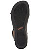 Color:Black - Image 6 - The Show Back Strap Leather Sandals