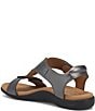 Color:Pewter - Image 3 - The Show Back Strap Italian Leather Sandals