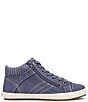 Color:Indigo Distressed - Image 2 - Startup High Top Vintage Lace-Up Sneakers