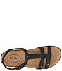 Color:Black Embossed - Image 5 - Trophy 2 Embossed Leather Sandals