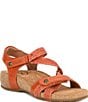 Color:Terracotta - Image 1 - Trulie Woven Leather Sandals