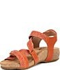 Color:Terracotta - Image 4 - Trulie Woven Leather Sandals