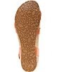 Color:Terracotta - Image 6 - Trulie Woven Leather Sandals