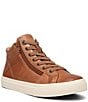 Taos Footwear Winner High Top Leather Side Zip Sneakers - Image 1