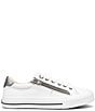 Color:White Pewter - Image 2 - Z-Soul Floral Canvas Zip Oxford Sneakers
