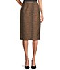 Tara Jarmon Jaden Leopard Print Pencil Skirt, Color:Noisette - Image 1