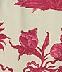 Color:Ecru - Image 4 - Jeanette Cotton Poplin Floral Print Coordinating Midi A-Line Skirt