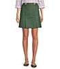 Tara Jarmon Jimmy Woven Gold Button Pleated A-Line Skirt, Color:Thym - Image 1