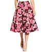 Tara Jarmon Joe Coordinating Floral Jacquard A-Line Midi Skirt, Color:Craie - Image 1
