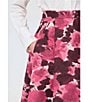 Tara Jarmon Joe Coordinating Floral Jacquard A-Line Midi Skirt, Color:Craie - Image 6