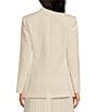 Color:Ecru - Image 2 - Viola Woven Wool-Blend Notch Collar Long Sleeve Suit Jacket