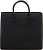 Taxidermy Amy Leather Tote Bag, Color:Black - Image 2