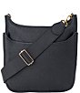 Color:Black - Image 2 - Sayre Large Leather Sling Crossbody Bag