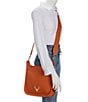 Taxidermy Sayre Large Leather Sling Crossbody Bag, Color:Orange - Image 4