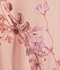 Color:Sand Pink Blossom - Image 3 - Floral Print V-Neckline Short Sleeve Tiered Dress