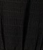 Color:Black - Image 3 - Stripe Seersucker One Shoulder Tie Smocked Tiered Mini Dress