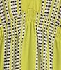 Color:Chartreuse - Image 3 - Striped V-Neckline Elbow Length Sleeve Tiered Bottom Maxi Dress