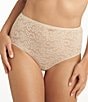 Color:Cupid Nude - Image 1 - Intimates Sensual All Over Lace Brief Panty