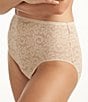 Color:Cupid Nude - Image 2 - Intimates Sensual All Over Lace Brief Panty