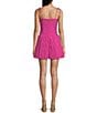 TCEC Poplin Drop Waist Pleated Dress, Color:Fuchsia - Image 2