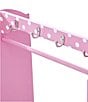 Color:Pink - Image 2 - Bella Toy Dress Up Polka-Dot Clothing Rack with Side Mirror