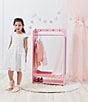 Color:Pink - Image 4 - Bella Toy Dress Up Polka-Dot Clothing Rack with Side Mirror