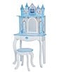 Color:White/Ice Blue - Image 1 - Dreamland Castle Play Vanity & Accessories Set